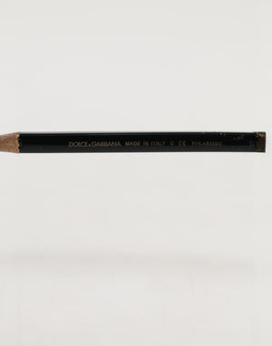 Dolce & Gabbana Matte Black Steel Frame Gray Lens Sunglasses