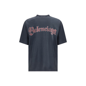 Balenciaga Black Cotton T-Shirt