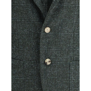 Gi Capri Green Fleece Wool Blazer