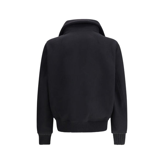 Rick Owens Black Wool Bomber