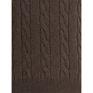 Aragona Cashmere Brown Cashmere Turtleneck