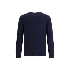 Aragona Cashmere Blue Merino Wool Sweatshirt