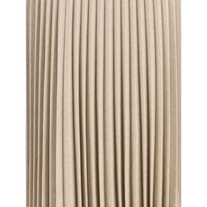 True Royal Beige Wool Long Skirt