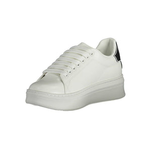 Gaelle Paris White Polyethylene Sneaker