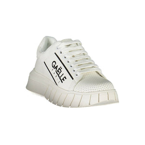 Gaelle Paris Bianco Polyurethane Women Sneaker