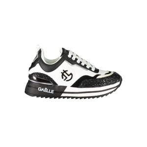 Gaelle Paris Black Polyurethane Women Sneaker