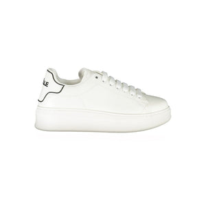 Gaelle Paris White Polyurethane Women Sneaker