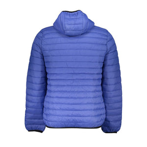 Gianmarco Venturi Blu Poliammide Male Jacket
