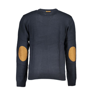 Gianmarco Venturi Blue Cotton Men's Sweater