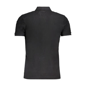Gianmarco Venturi Black Cotton Men Polo Shirt