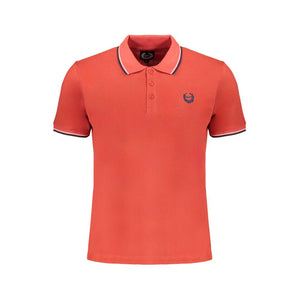 Gianmarco Venturi Red Cotton Men Polo Shirt