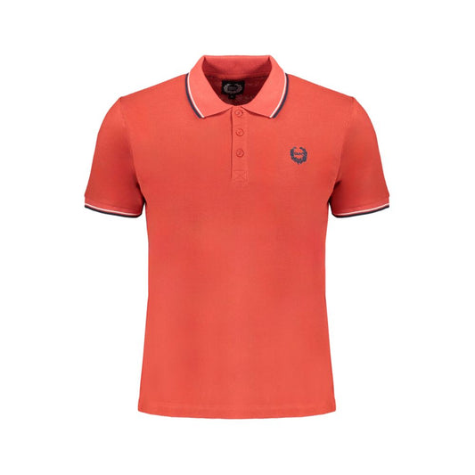 Gianmarco Venturi Red Cotton Men Polo Shirt