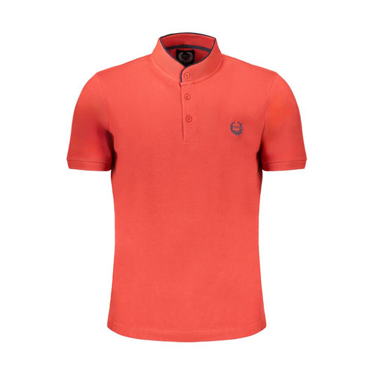 Gianmarco Venturi Rosso Cotton Men Polo Shirt