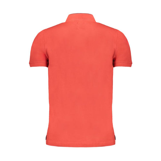 Gianmarco Venturi Rosso Cotton Men Polo Shirt