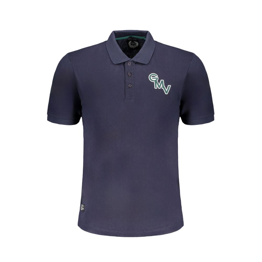 Gianmarco Venturi Blu Cotton Men Polo