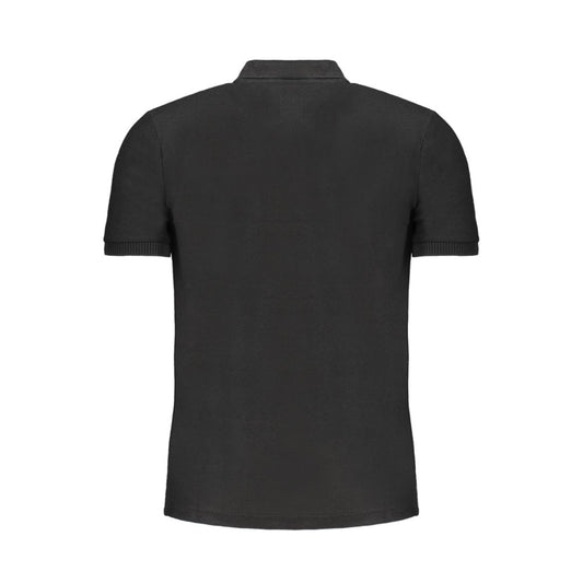Gianmarco Venturi Black Cotton Men's Polo Shirt
