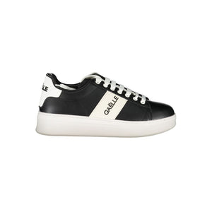 Gaelle Paris Black Polyurethane Men Sneaker