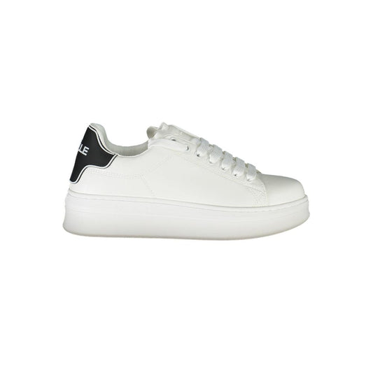 Gaelle Paris Bianco Polyurethane Women Sneaker