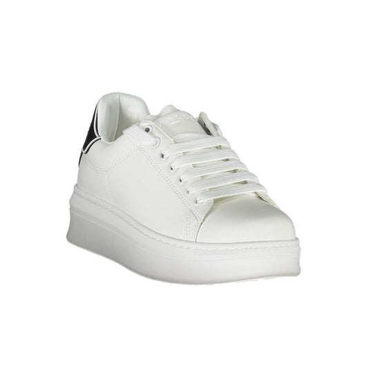 Gaelle Paris Bianco Polyurethane Women Sneaker