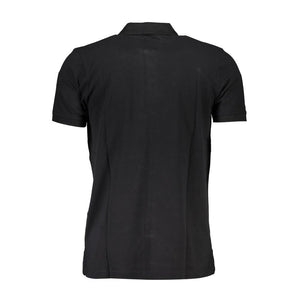 Gianmarco Venturi Black Cotton Men's Polo Shirt
