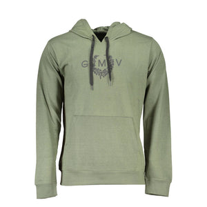 Gianmarco Venturi Verde Cotton Mens Hoodie