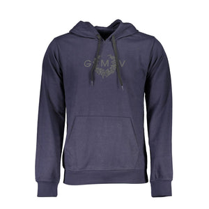 Gianmarco Venturi Blu Cotton Men Sweatshirt