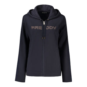 Freddy Blue Cotton Women Sweatshirt