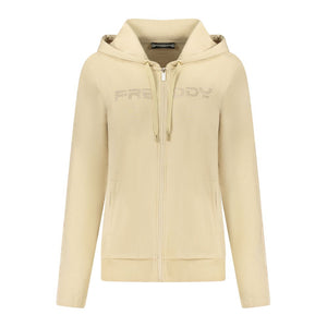 Freddy Beige Cotton Women Sweatshirt