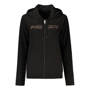 Freddy Black Cotton Women's Hoodie