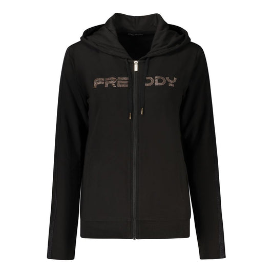 Freddy Black Cotton Women's Hoodie