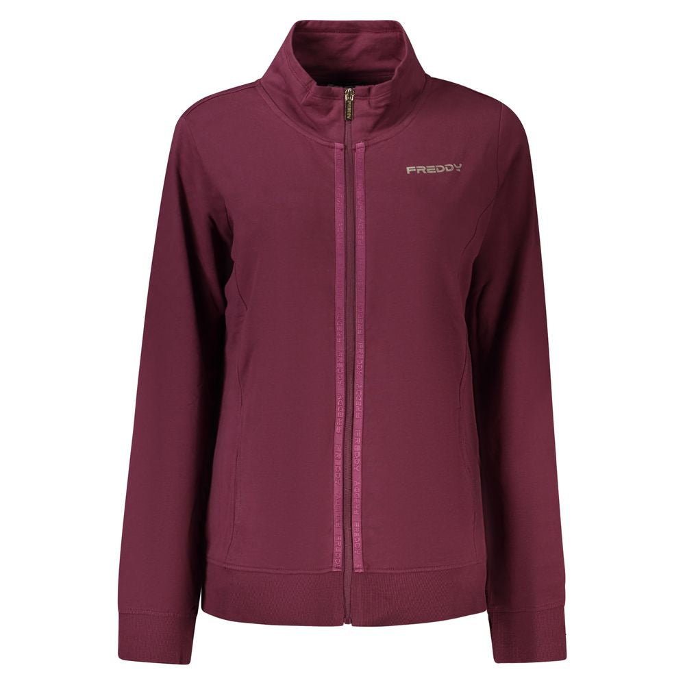 Freddy "Viola Cotton Women Sweatshirt with Zip and Pockets"