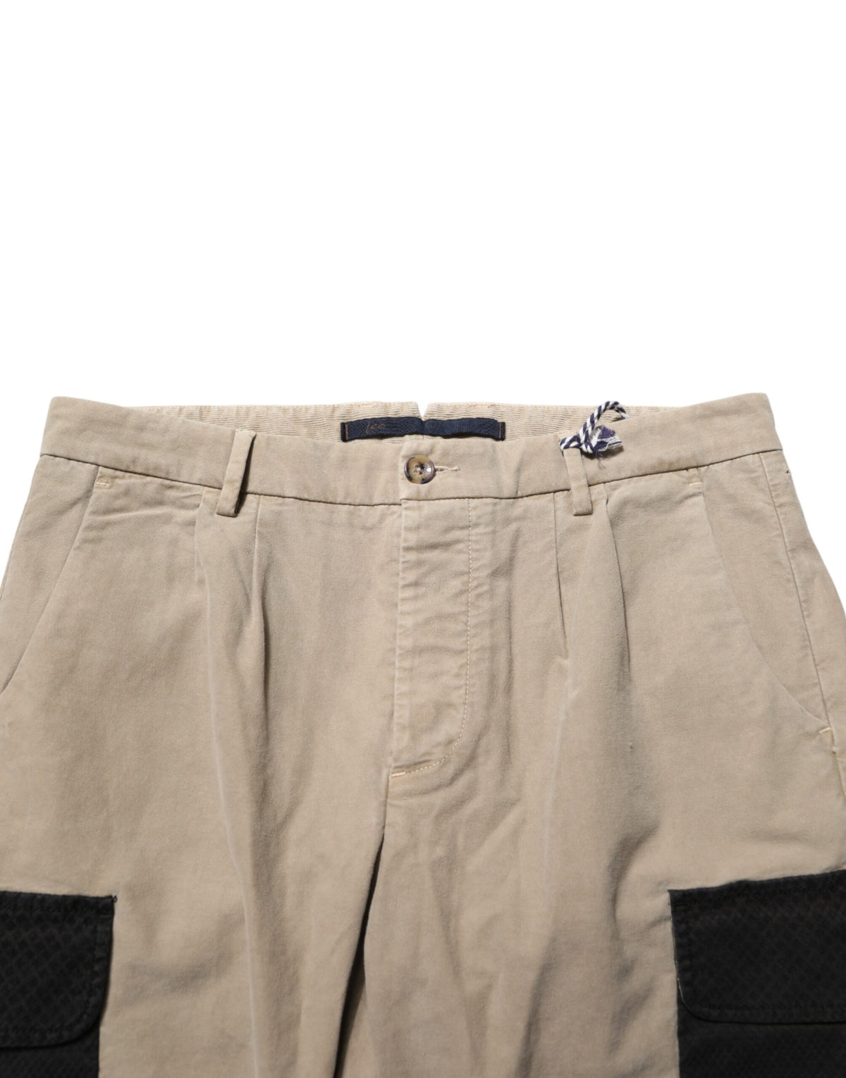 AT.P.CO Beige Mid Waist Skinny Men Cargo Chino Trouser Pants