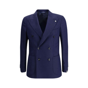 Gi Capri Blue Fleece Wool Coat