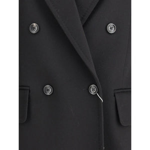 Max Mara Black Camel Hair  Coat