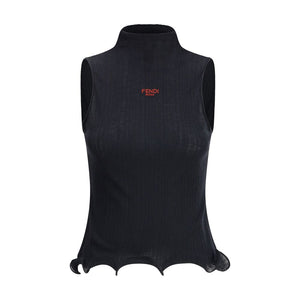 Fendi Black Wool Top