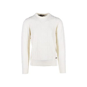 Gianni Lupo Cream Marabou Sweatshirt