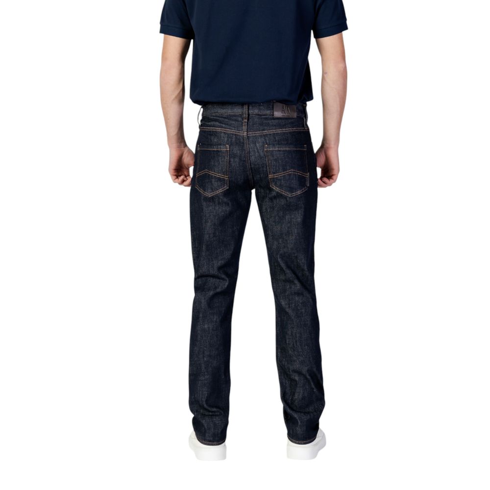 Armani Exchange Blue Polyester Skinny Jeans