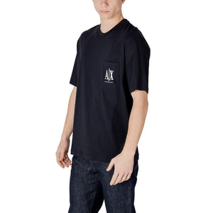 Armani Exchange Blue Cotton Sportswear