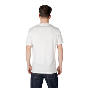 Armani Exchange Cream Cotton T-Shirt