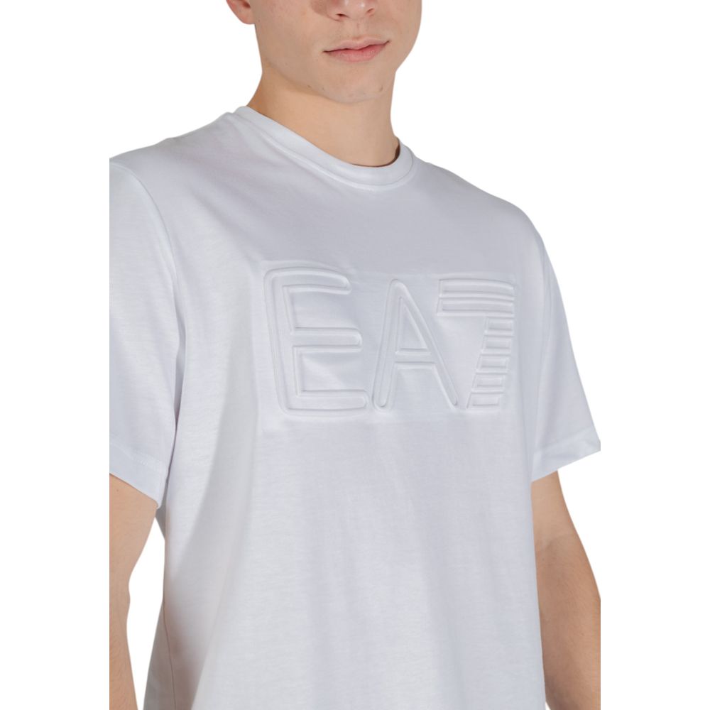 EA7 Emporio Armani White Cotton T-Shirt
