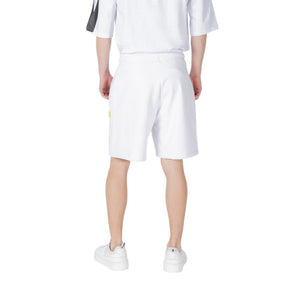 Icon White Cotton Bermuda Shorts