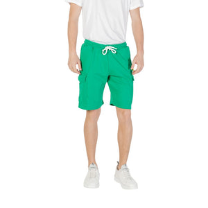 Icon Green Cotton Bermuda Shorts