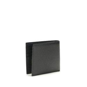 Valentino Garavani Black Calf Leather Bos Taurus Wallet