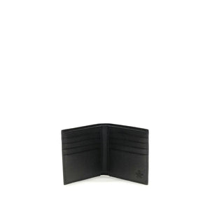 Valentino Garavani Black Calf Leather Bos Taurus Wallet