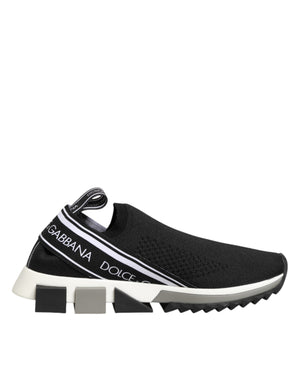 Dolce & Gabbana Black Slip On Sorrento Low Top Sneakers Shoes