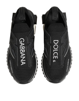 Dolce & Gabbana Black SORRENTO Sport Stretch Sneakers Shoes