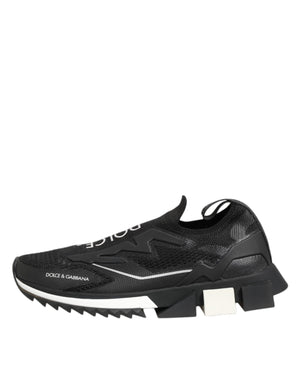 Dolce & Gabbana Black SORRENTO Sport Stretch Sneakers Shoes