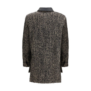 Max Mara Brown Fleece Wool Coat