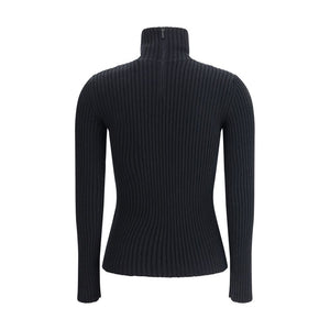 Max Mara Black Wool Long Sleeve T-Shirt