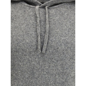 Roberto Collina Gray Cashmere Hoodie
